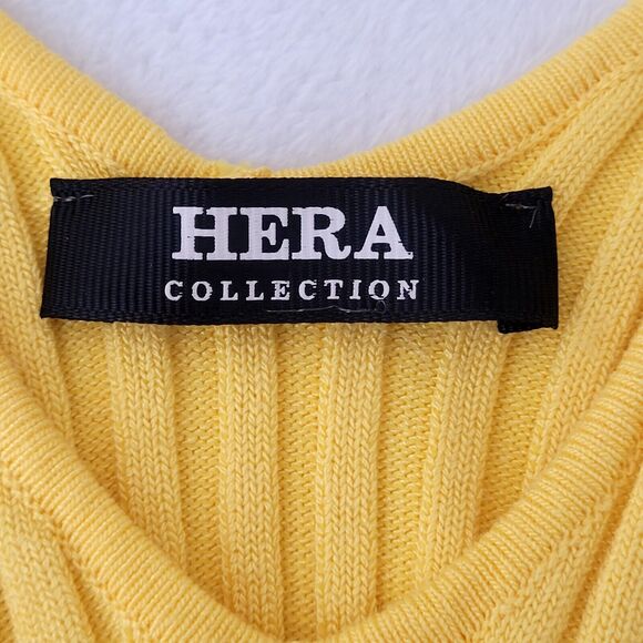 Hera Collection Long Sleeve Ribbed V-neck Baby Tee Cropped 90s Y2K Inspired Top - Picture 3 of 7
